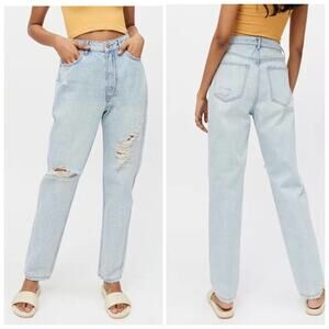 BDG NWT High-Waist Jeans Distressed Light Wash Urban Outfitters Size 25